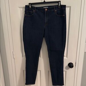 Loft Curvy Skinny Women's Dark Blue Jeans